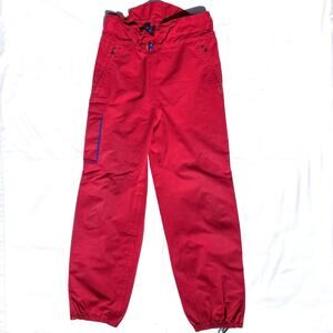 Norrona Vintage Gore Tex Ski Snowboard Pants Mens Small Red